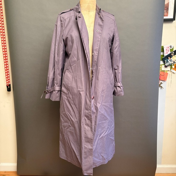 London Fog Jackets & Blazers - Women's Purple trench Coat